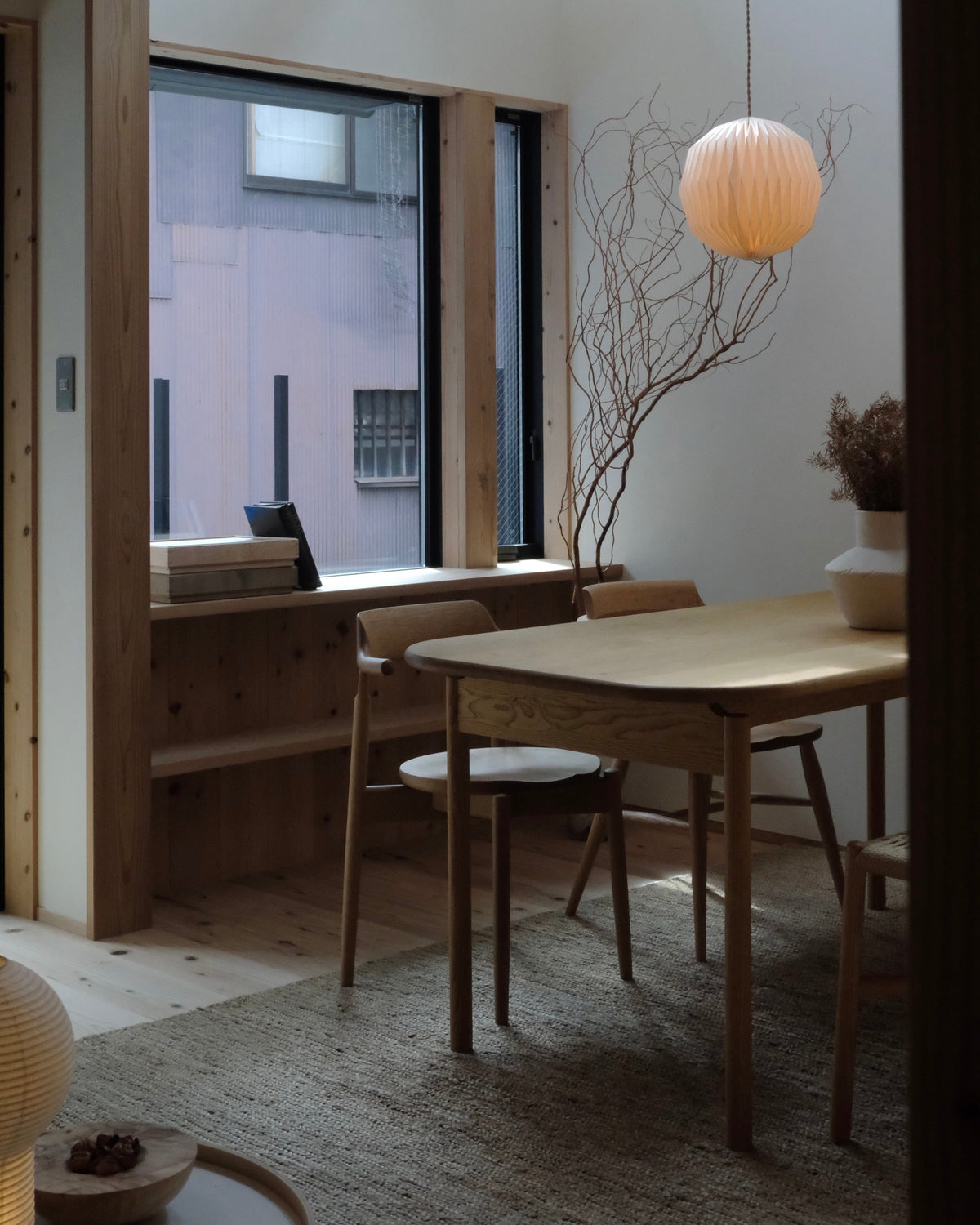 A home where families can gather and feel the materials 