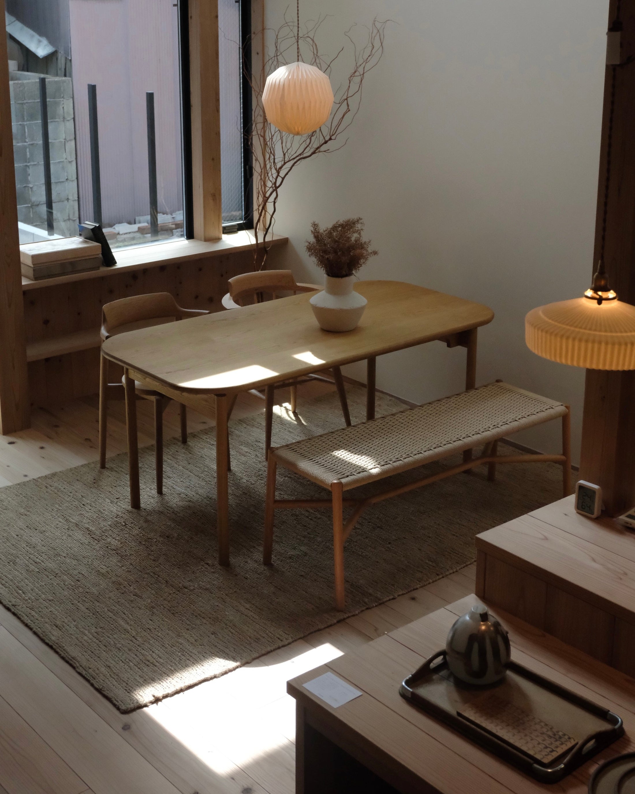 A home where families can gather and feel the materials 