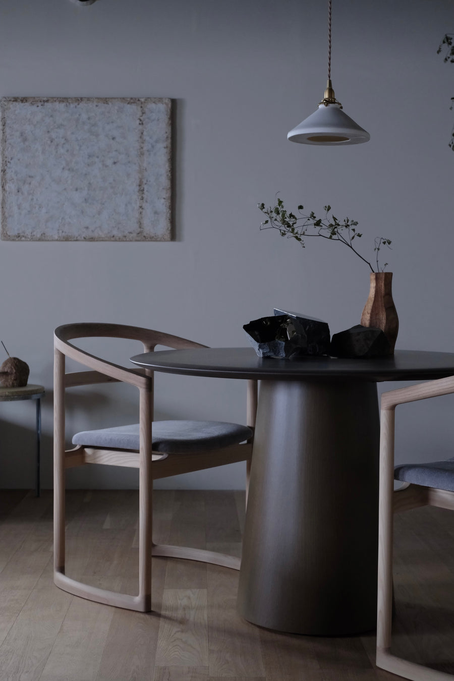 Marble wood table